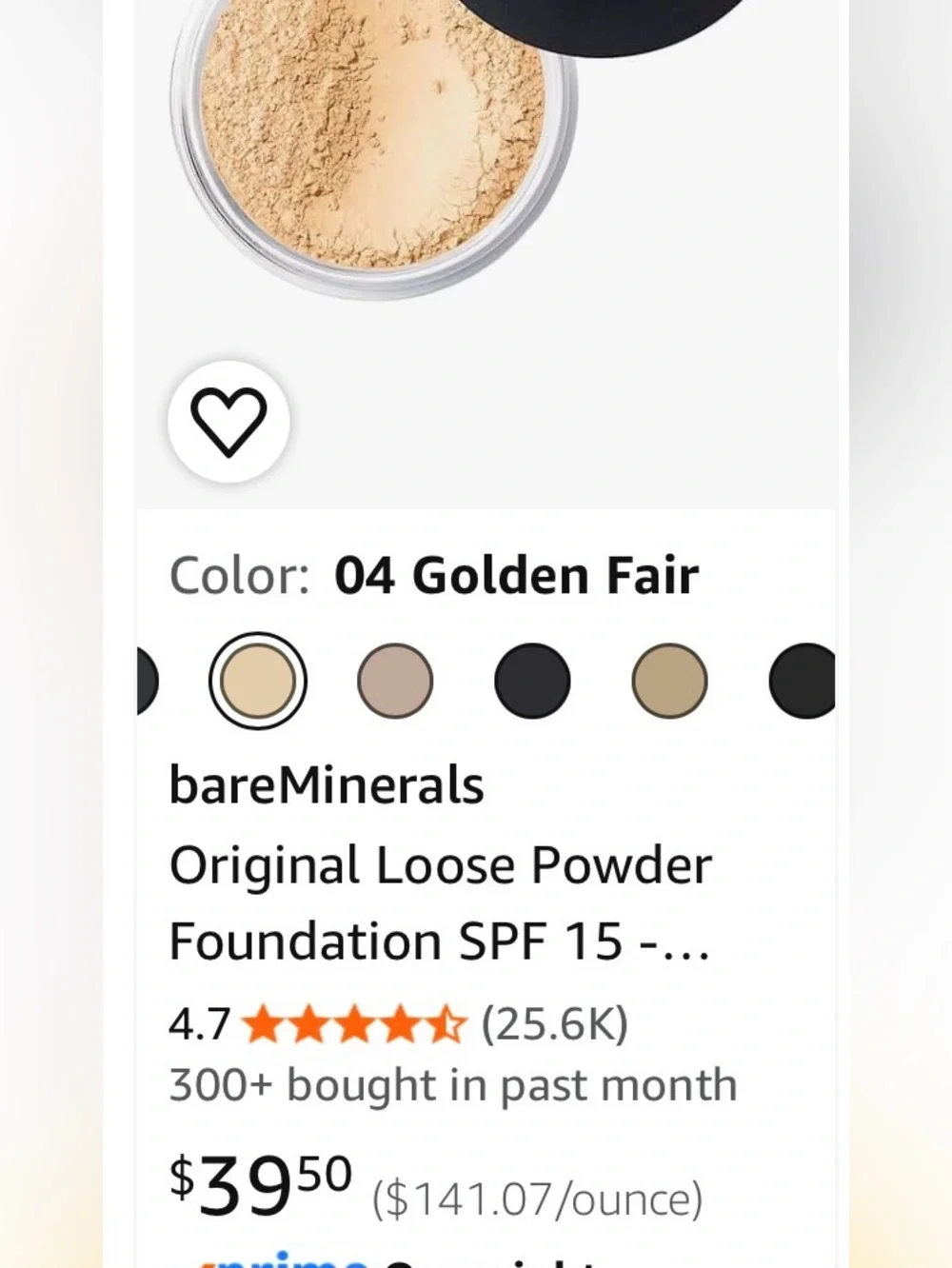 bareMinerals Original Loose Powder Foundation - Black